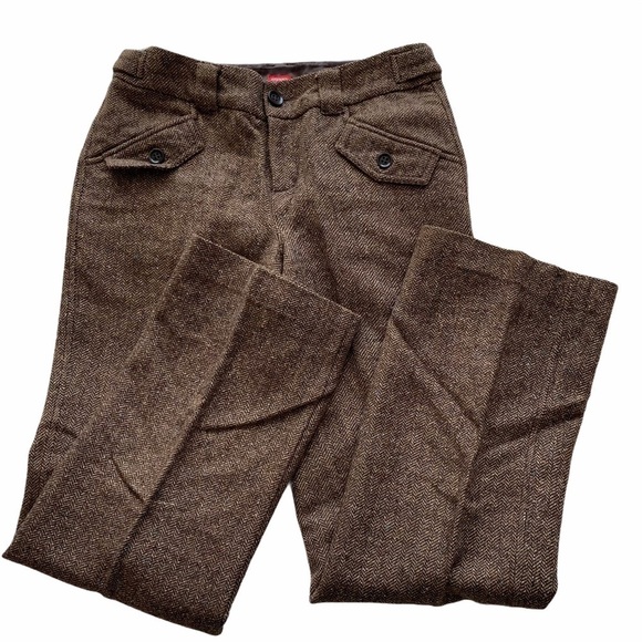 ESPRIT wool/silk blend brown trousers with lining - Picture 11 of 11